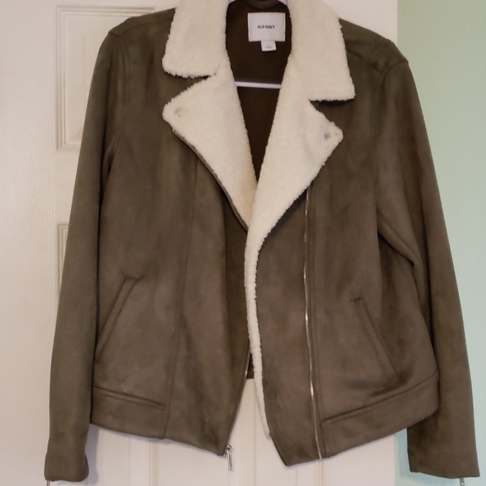Fur Lined Suede Jacket